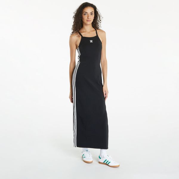 adidas Originals Haljina adidas 3 Stripe Dress Maxi Black XS