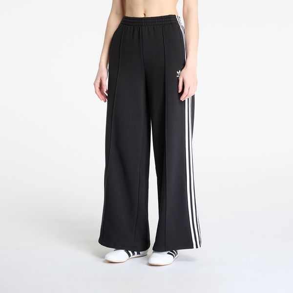 adidas Originals Hlače adidas 3 Stripes Wide Leg Loose French Terry Pant Black L