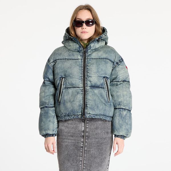 Diesel Jakna Diesel W-Aves Cropped Puffer Jacket Blue 38