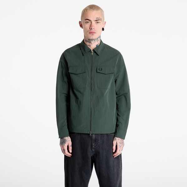 FRED PERRY Jakna FRED PERRY Zip Through Overshirt Court Green M