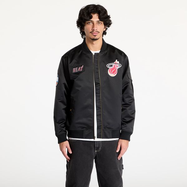 Mitchell & Ness Jakna Mitchell & Ness NBA Team Leader Satin Vintage Logo Heat Bomber Black XL