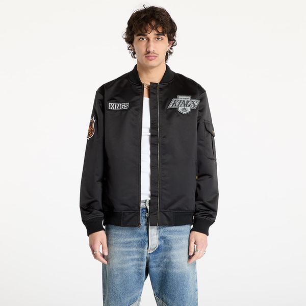 Mitchell & Ness Jakna Mitchell & Ness NHL Team Leader Satin Vintage Logo Kings Bomber Black XXL