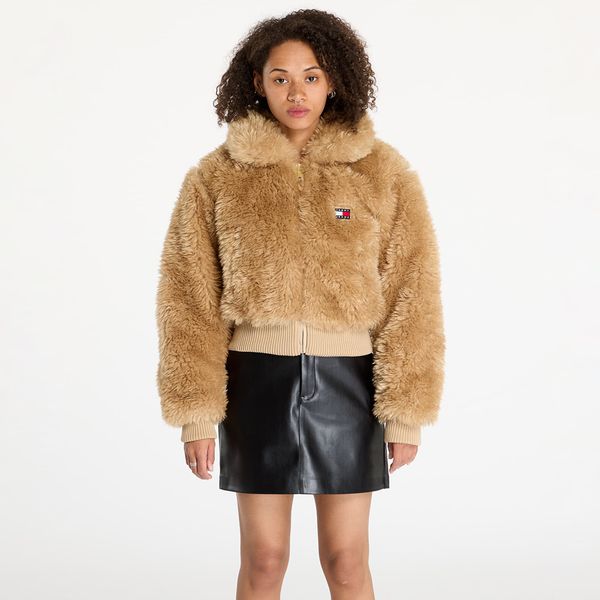 Tommy Hilfiger Jakna Tommy Jeans Faux Shearling Jacket Beige XS