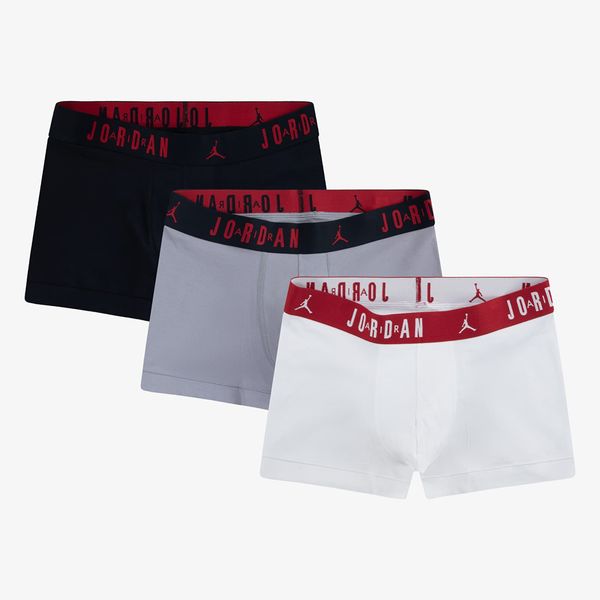 Jordan Jordan Mens Flight Cotton 3-Pack Trunk Black/ White S