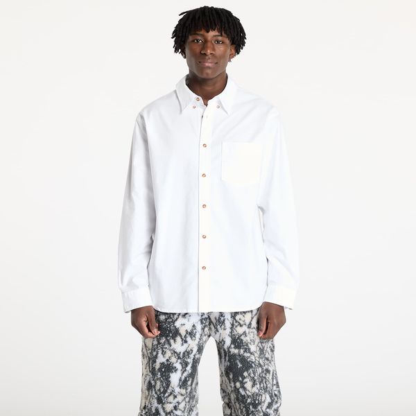 Nike Košulja Nike Life Men's Long-Sleeve Oxford Button-Down Shirt White/ White/ White S