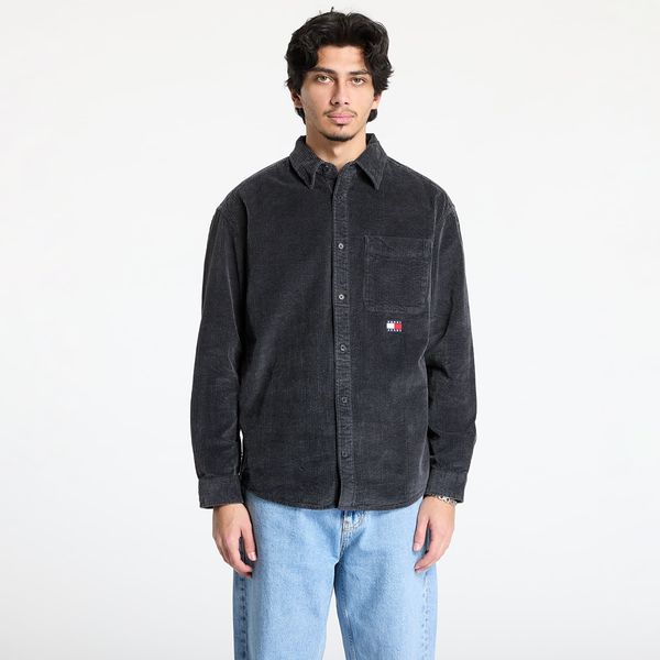 Tommy Hilfiger Košulja Tommy Jeans Relaxed Chunky Cord Overshirt Gray XXL