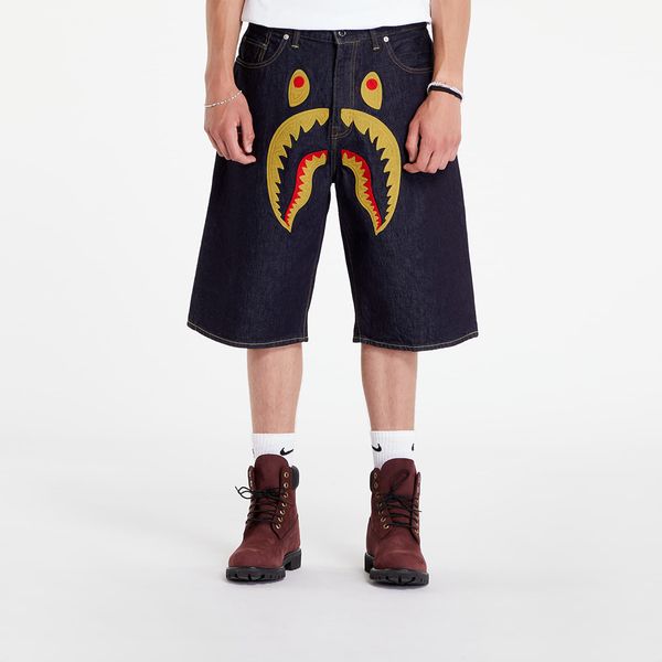 A BATHING APE Kratke hlače A BATHING APE Shark Denim Shorts Indigo XXL