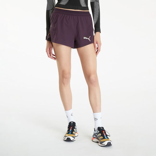 Puma Kratke hlače PUMA Run Ultraweave Velocity 3" W Running Shorts Midnight Plum XL