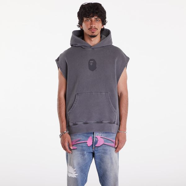 A BATHING APE Majica A BATHING APE Bape Sleeveless Pullover Hoodie Charcoal L