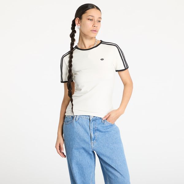 adidas Originals Majica adidas Originals 3 Stripes Cali Tee Off White S