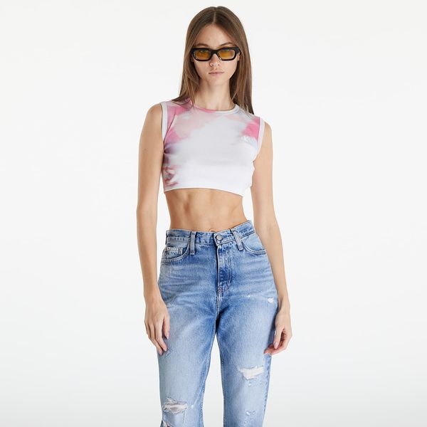 Calvin Klein Majica bez rukava Calvin Klein Jeans Cropped Tank Top White M