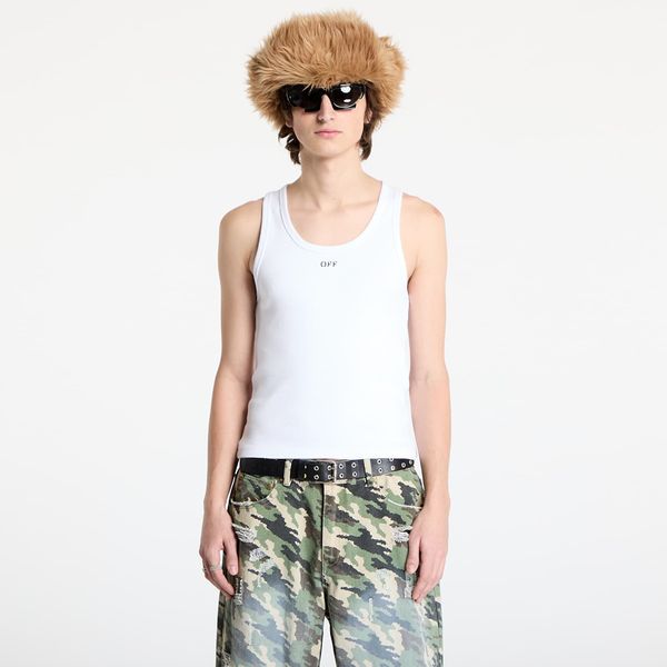 Off-White Majica bez rukava Off-White Off Stamp Rib Tanktop White/ Black S