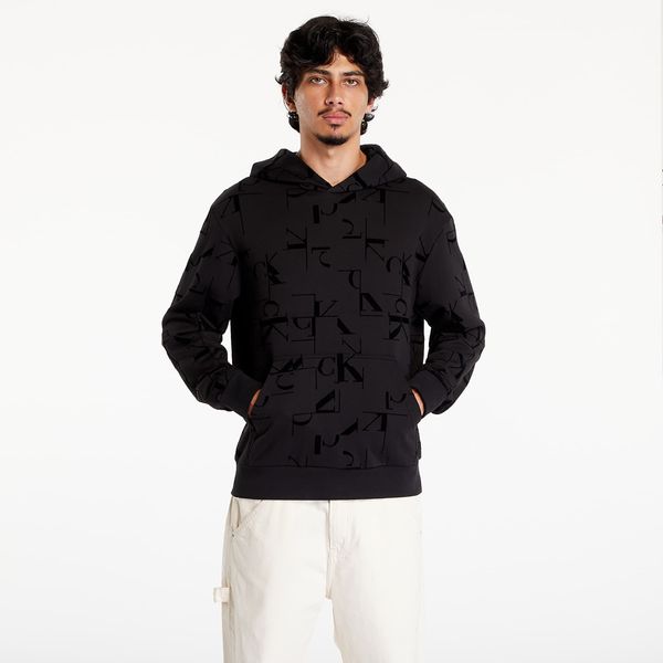 Calvin Klein Majica Calvin Klein Jeans Aop Hoodie Black L