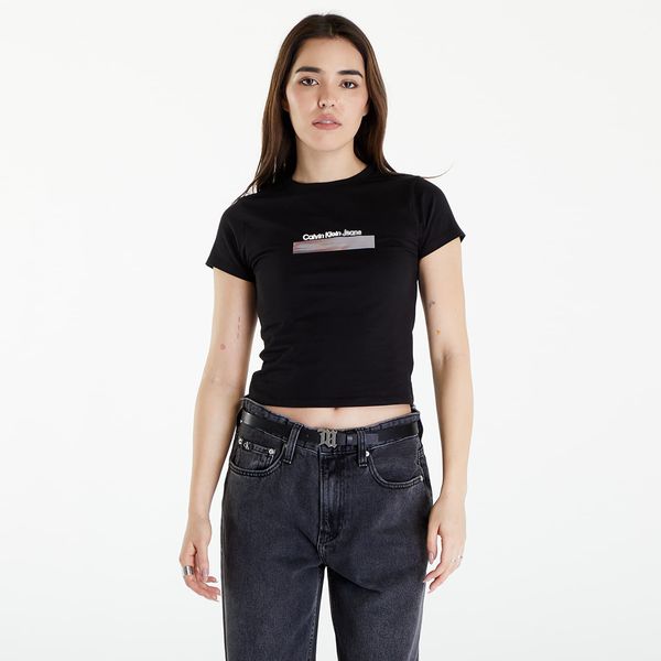 Calvin Klein Majica Calvin Klein Jeans Diffused Box Fitted Short Sleeve Tee Black L