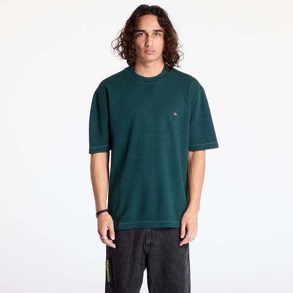 Calvin Klein Majica Calvin Klein Jeans Waffle Woven Label Tee Ponderosa Pine S