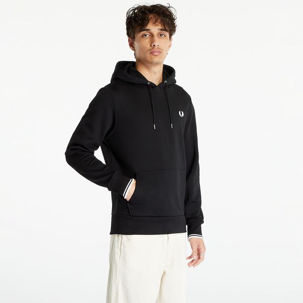 FRED PERRY Majica FRED PERRY Tipped Hooded Sweatshirt Black XL