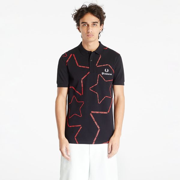 FRED PERRY Majica FRED PERRY x PLEASURES Star Shirt Black M
