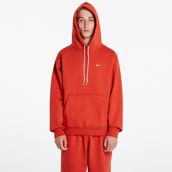 Nike Majica Nike Solo Swoosh Men's Fleece Pullover Hoodie Dragon Red/ White XS