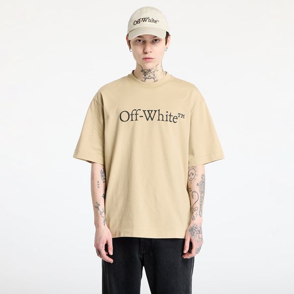 Off-White Majica Off-White Big Bookish Skate S/S Tee Creme Brulée S