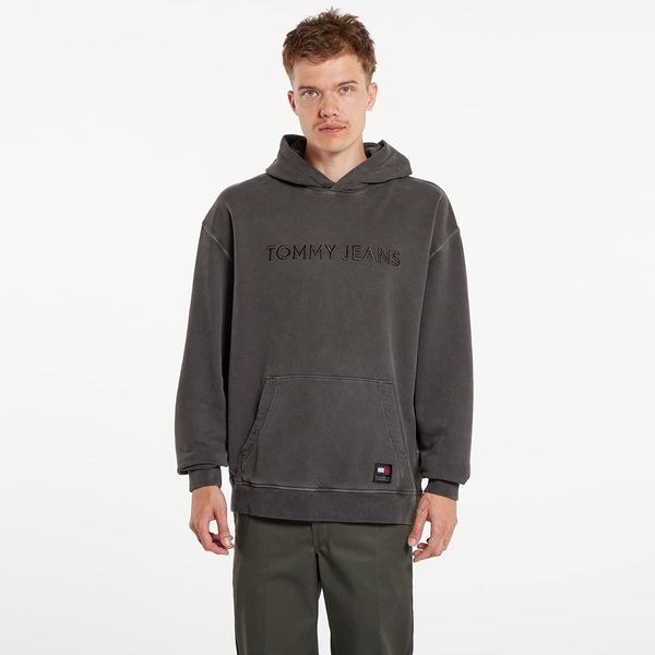 Tommy Hilfiger Majica Tommy Jeans Relaxed Loose Classic Hoodie Black L