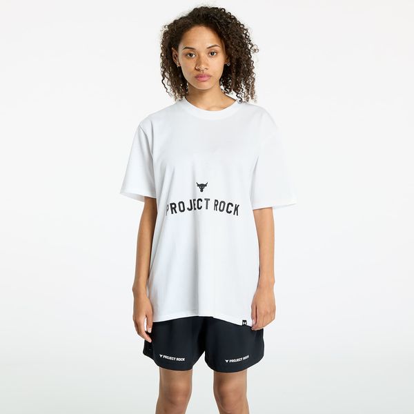 Under Armour Majica Under Armour Project Rock Campus Q3 T-Shirt White/ Black XS