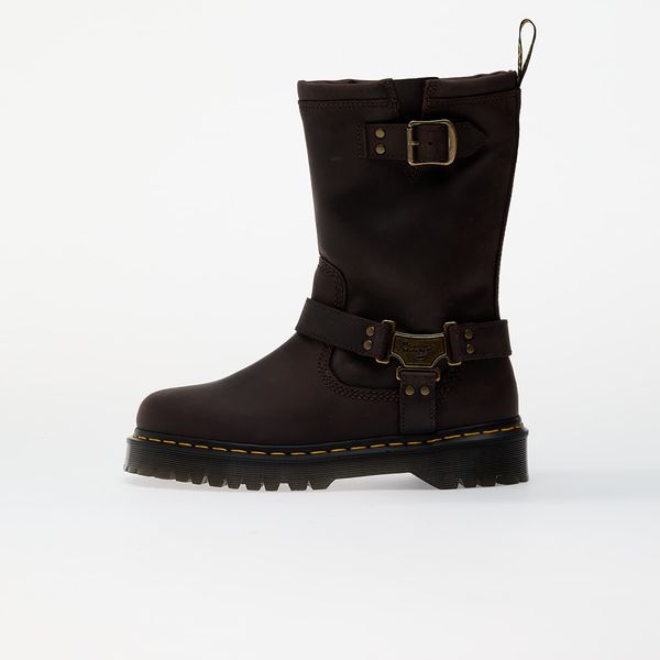 Dr. Martens Sneakers Dr. Martens Anistone Hi Dark Brown Burnished Waxy Pull Up EUR 36