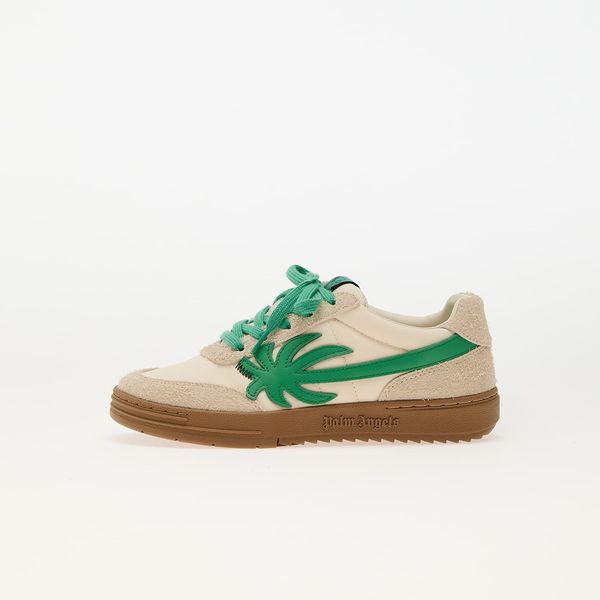 Palm Angels Kids Sneakers Palm Angels Kids Palm Beach University Nylon Beige Green EUR 33