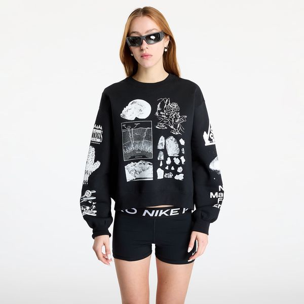 Nike Sweatshirt Nike ACG "Tuff Fleece" Women's Therma-FIT Repel Crew-Neck Sweatshirt Black/ Summit White XS