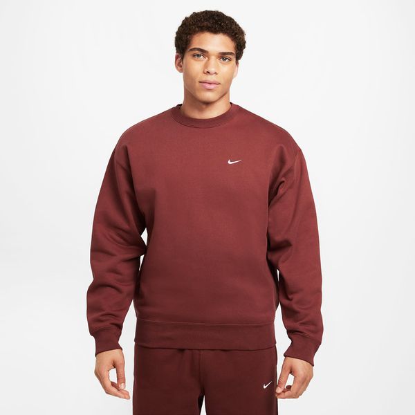 Nike Sweatshirt Nike Solo Swoosh Men's Fleece Crew Dark Pony/ White XS