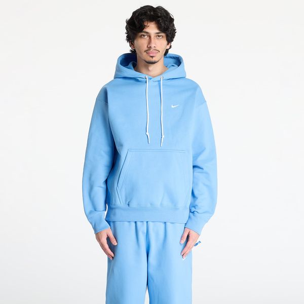 Nike Sweatshirt Nike Solo Swoosh Men's Fleece Pullover Hoodie University Blue/ White XS
