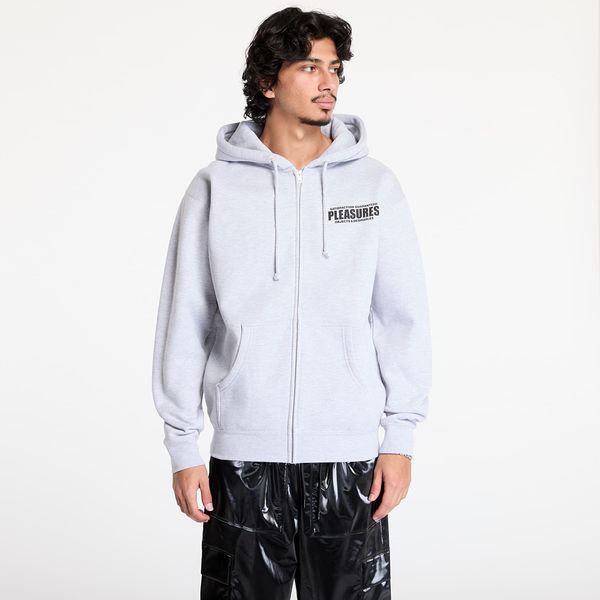 PLEASURES Sweatshirt PLEASURES Staff Zip Hoodie Heather Grey S