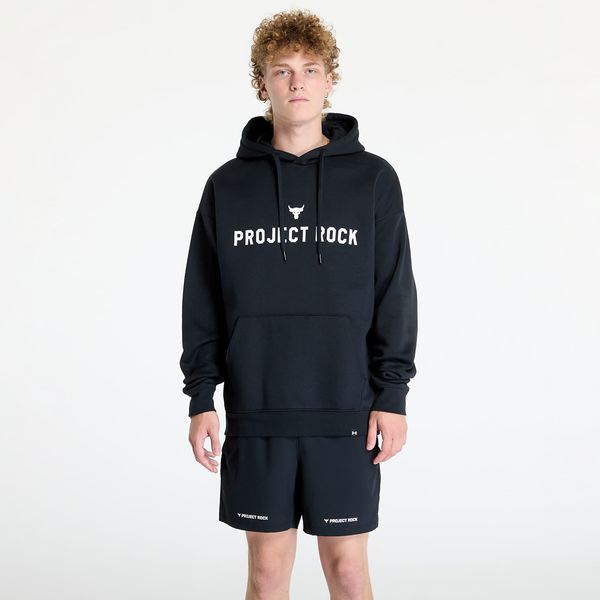 Under Armour Sweatshirt Under Armour Project Rock Icon Fleece Hoody Black XL