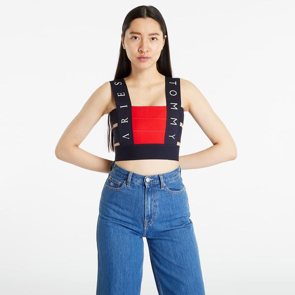 Tommy Hilfiger Tommy Jeans x Aries Flag Tape Top Desert Sky