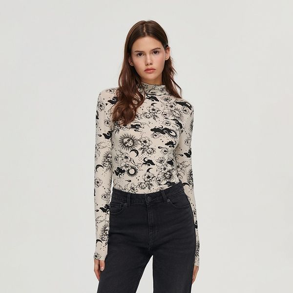 House House - Bluza uspravna ovratnika - Bež