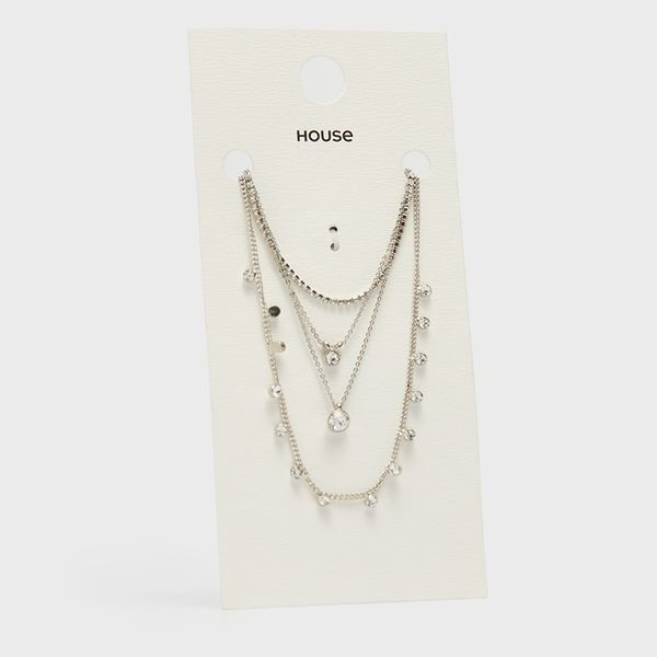 House House - Komplet od 4 ogrlice - Srebrna