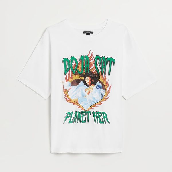 House House - Loose fit majica kratkih rukava Doja Cat - Bijela