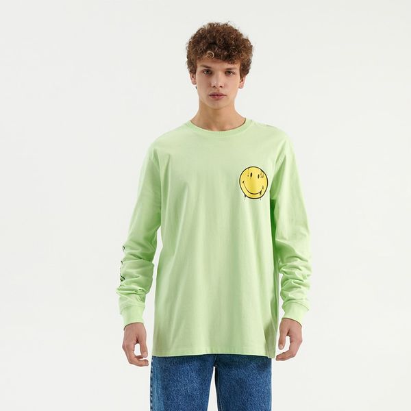 House House - Majica dugih rukava Smiley® - Zelena