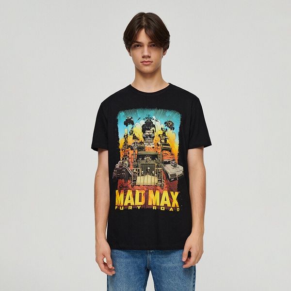 House House - Majica kratkih rukava s printom Mad Max - Crna