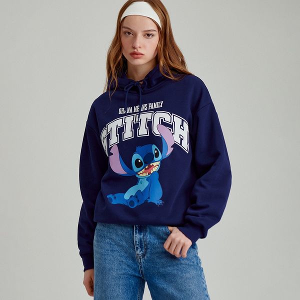 House House - Majica s kapuljačom Lilo & Stitch - Plava