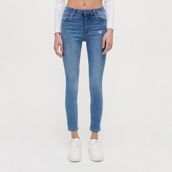 House House - Skinny traperice s push-up efektom - Plava