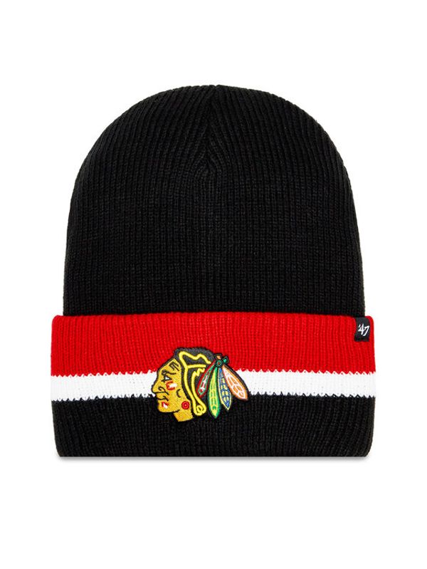 47 Brand 47 Brand Kapa NHL Chicago Blackhawks Split Cuff 47 H-SPLCC04ACE-BKA Crna