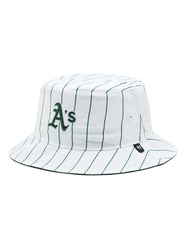 47 Brand 47 Brand Šilterica MLB Oakland Athletics Pinstriped '47 BUCKET B-PINSD18PTF-DG Zelena
