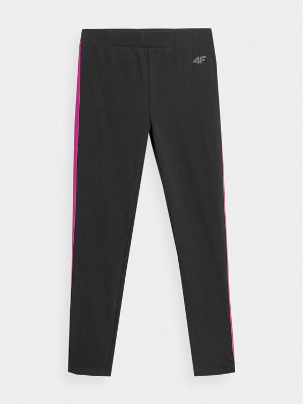4F 4F Leggings 4FJAW23TTIGF094 Crna Slim Fit