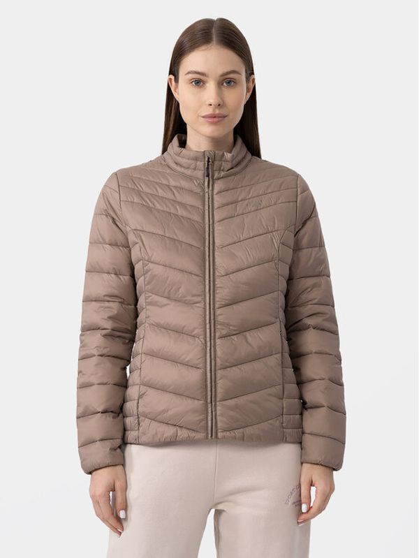 4F 4F Pernata jakna 4FAW23TDJAF224 Smeđa Slim Fit