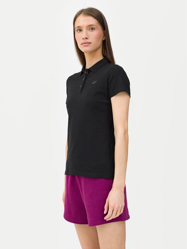 4F 4F Polo 4FWSS24TPTSF132 Crna Slim Fit