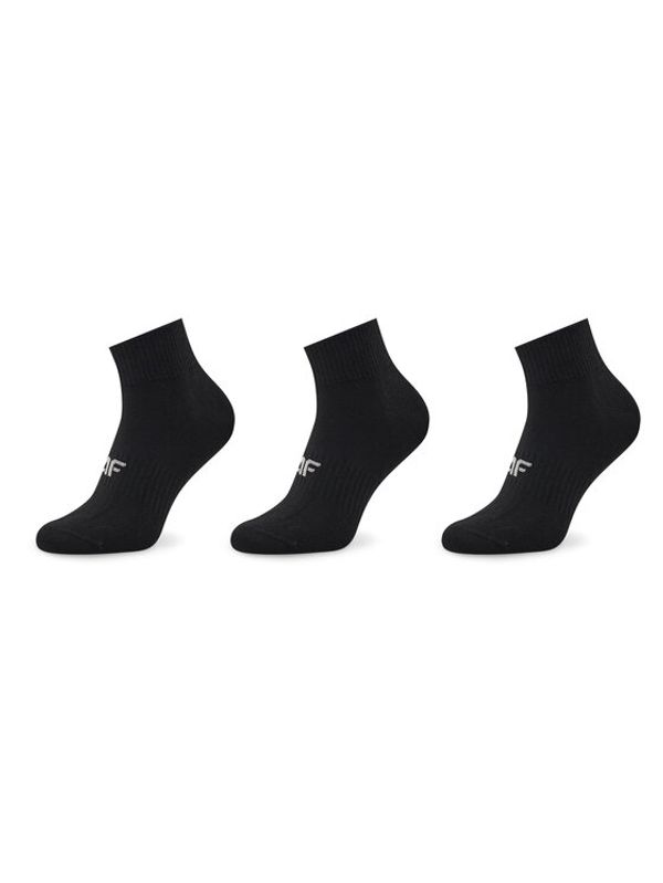 4F 4F Set od 3 para muških visokih čarapa H4Z22-SOM302 Crna