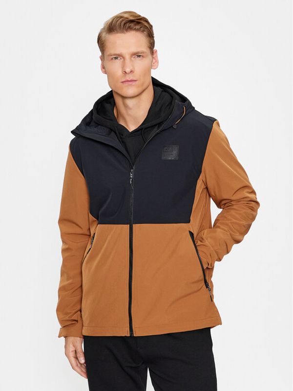 4F 4F Softshell jakna 4FAW23TSOFM155 Smeđa Regular Fit