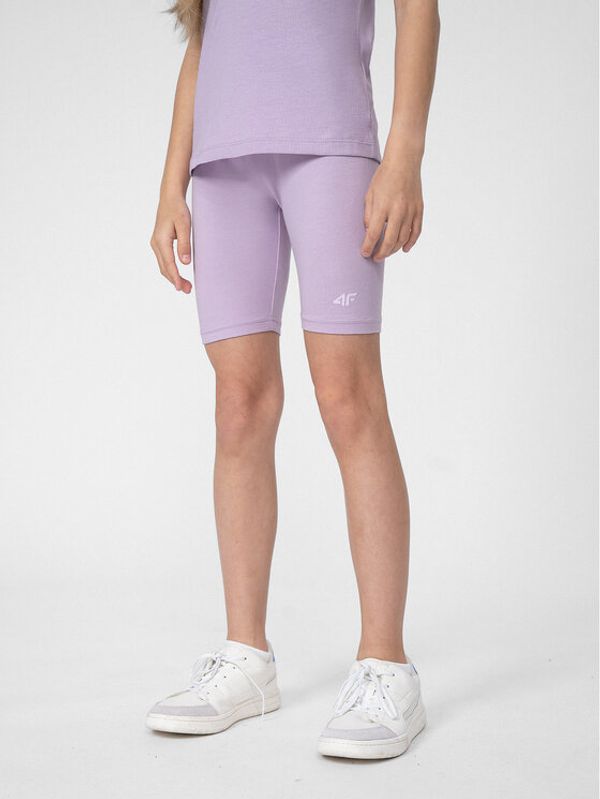 4F 4F Sportske kratke hlače 4FJSS23TTIGF037 Ljubičasta Slim Fit