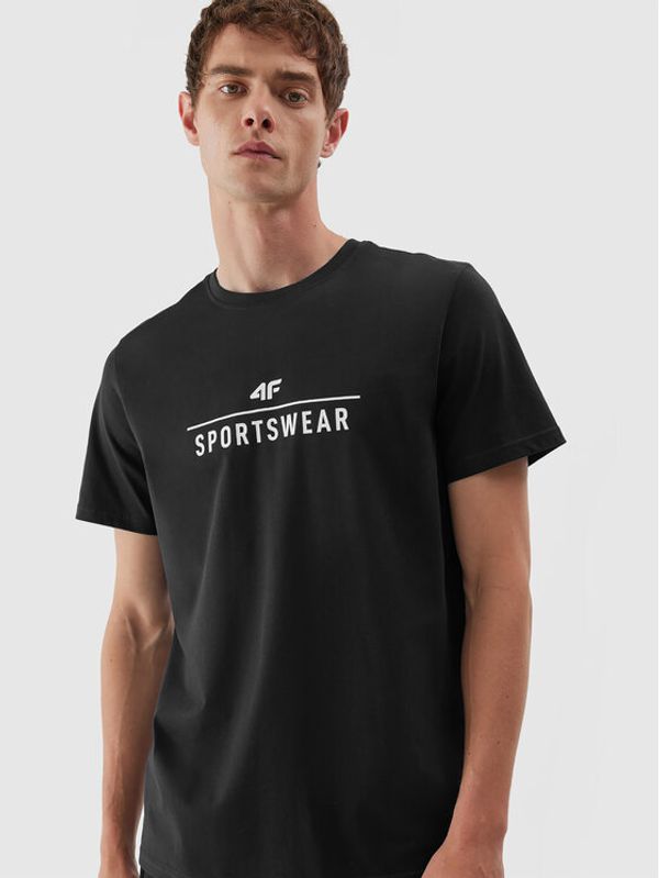 4F 4F T-shirt 4FAW23TTSHM0878 Plava Regular Fit
