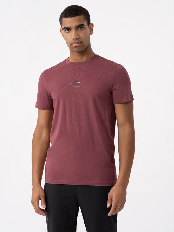 4F 4F T-shirt 4FAW23TTSHM0889 Crvena Regular Fit